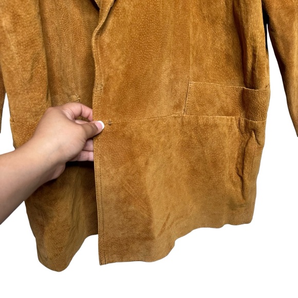 Vintage 90s Hunters Run 100% suede leather jacket size XXL - Picture 8 of 14